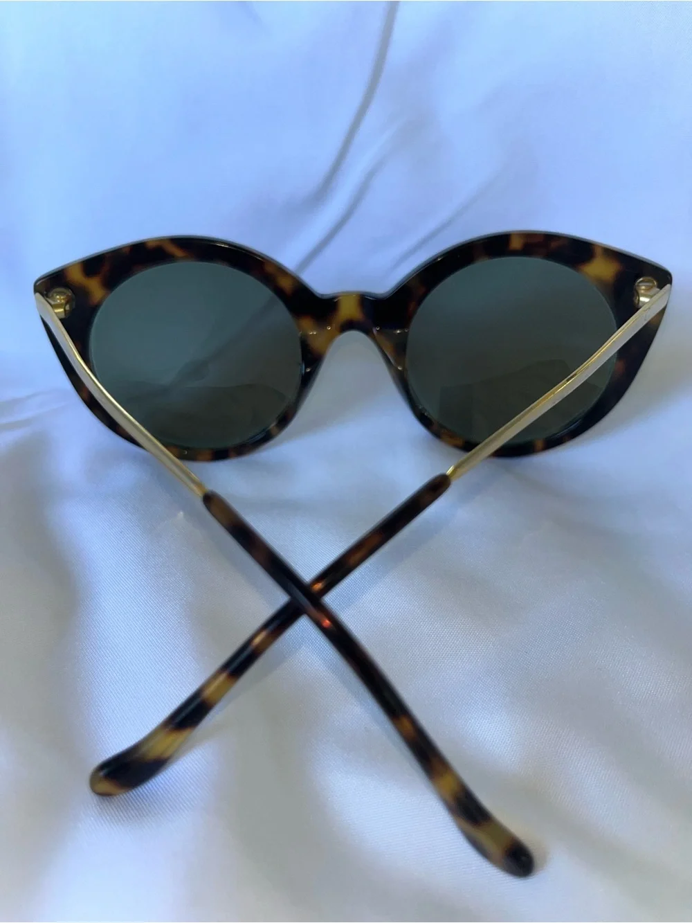 Illesteva Tortoiseshell Round Women’s Sunglasses - Brown